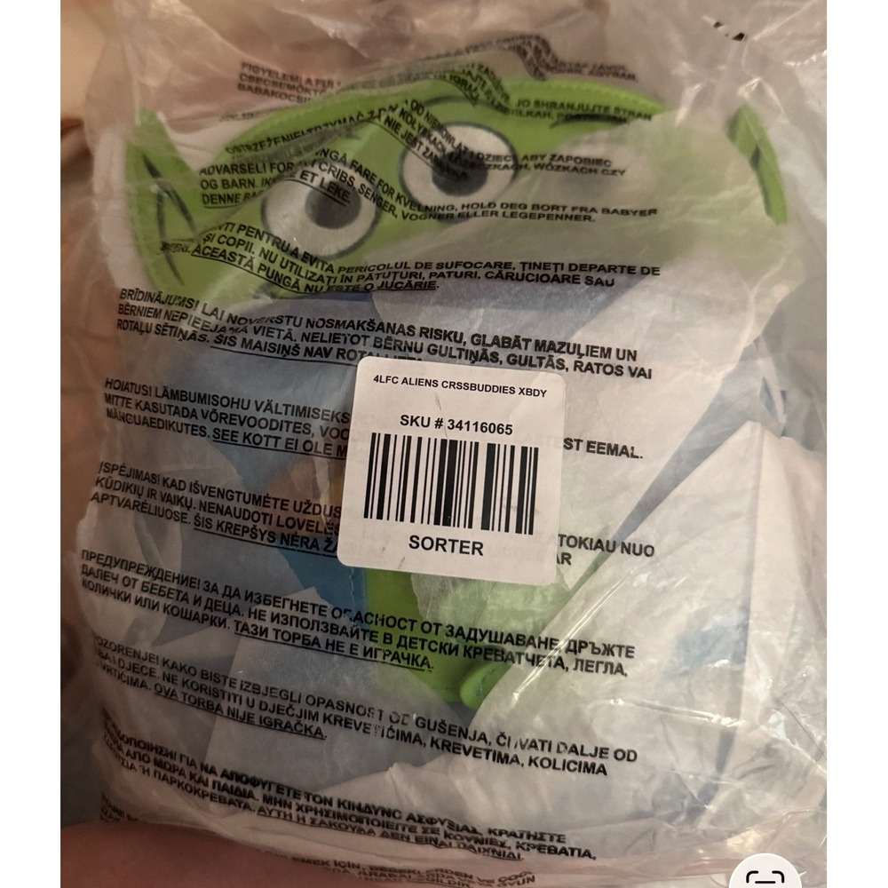 Loungefly Toy Story Alien Crossbuddies Crossbody Bag Blue NEW - Picture 8 of 10